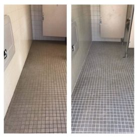 Bathroom tile:  BEFORE & AFTER