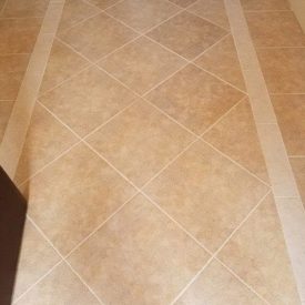 Tile clean & re-grout:  AFTER